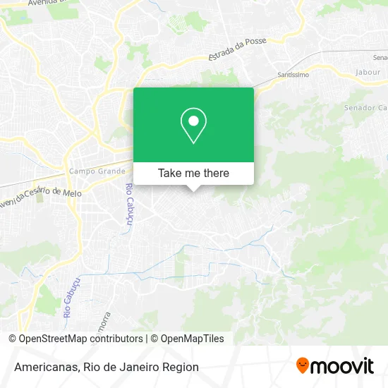 Americanas map
