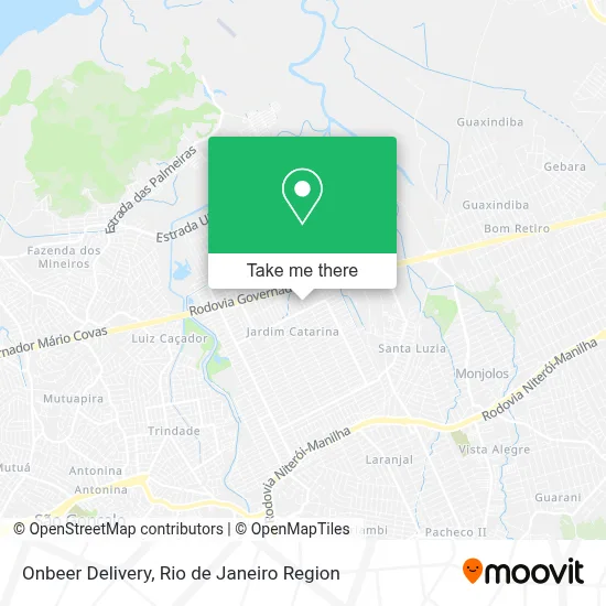 Onbeer Delivery map