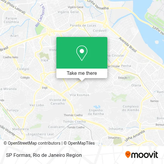 SP Formas map