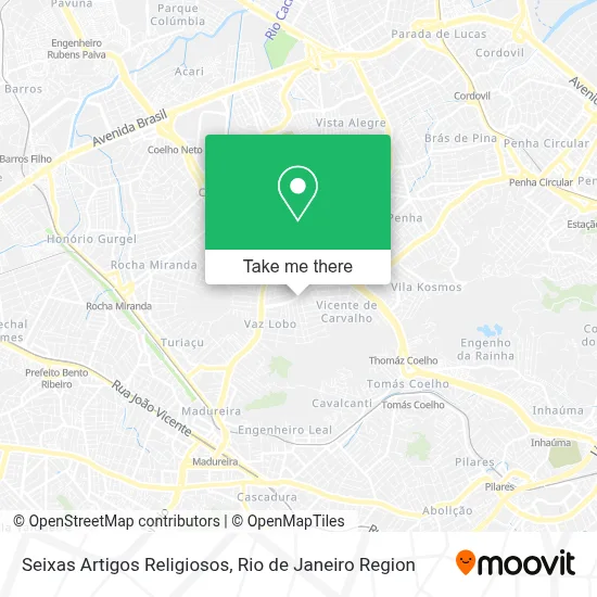 Seixas Artigos Religiosos map