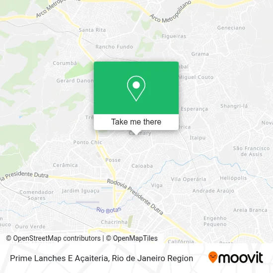 Prime Lanches E Açaiteria map