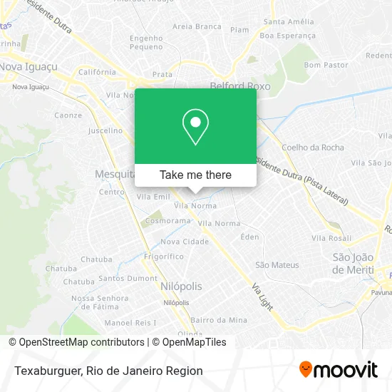 Texaburguer map