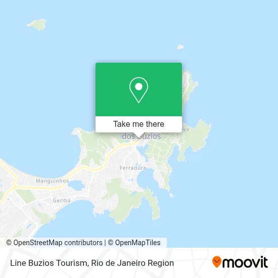 Line Buzios Tourism map