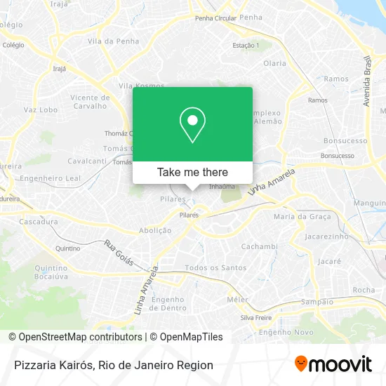 Pizzaria Kairós map