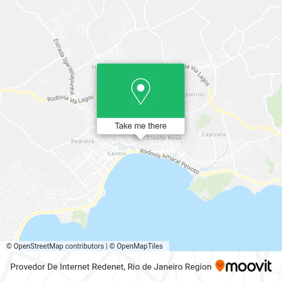 Provedor De Internet Redenet map