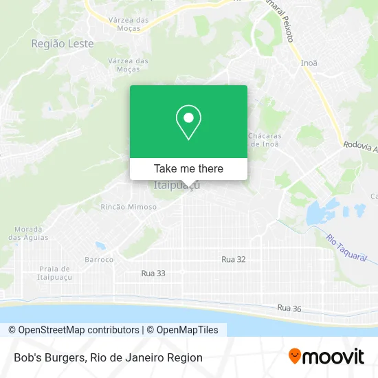 Bob's Burgers map