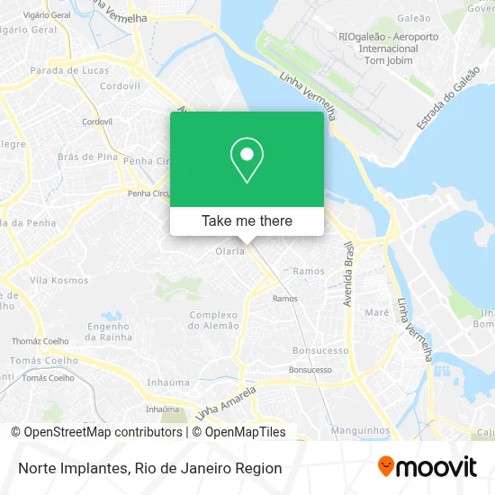 Norte Implantes map