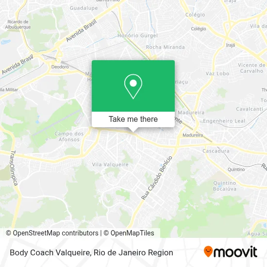 Body Coach Valqueire map