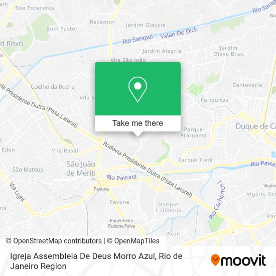 Igreja Assembleia De Deus Morro Azul map