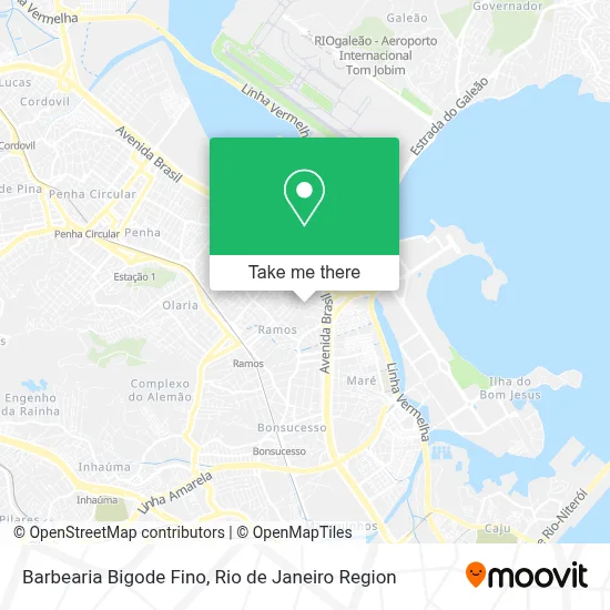 Barbearia Bigode Fino map