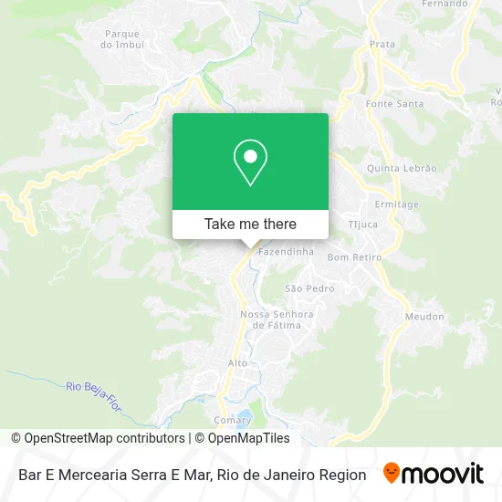 Bar E Mercearia Serra E Mar map