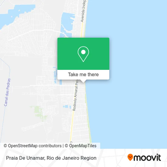 Praia De Unamar map
