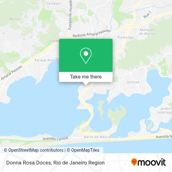 Donna Rosa Doces map