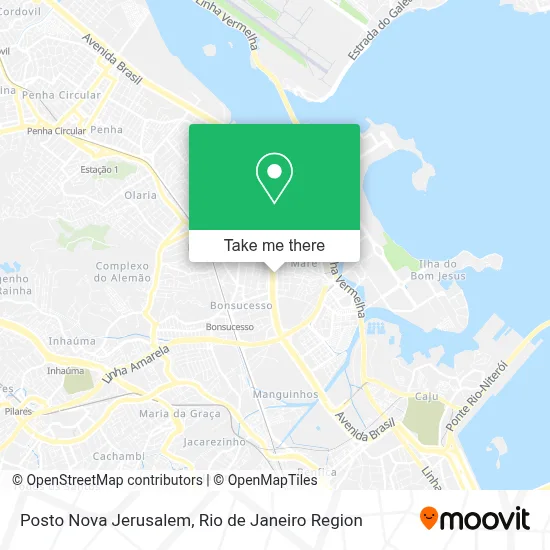 Posto Nova Jerusalem map