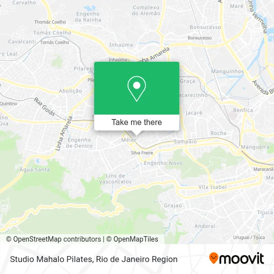 Studio Mahalo Pilates map