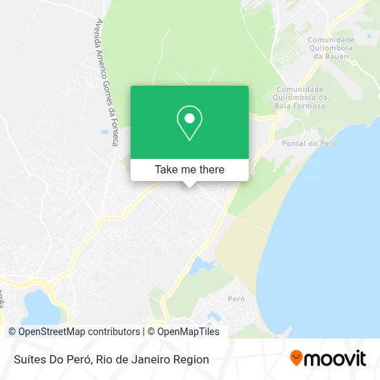 Suítes Do Peró map