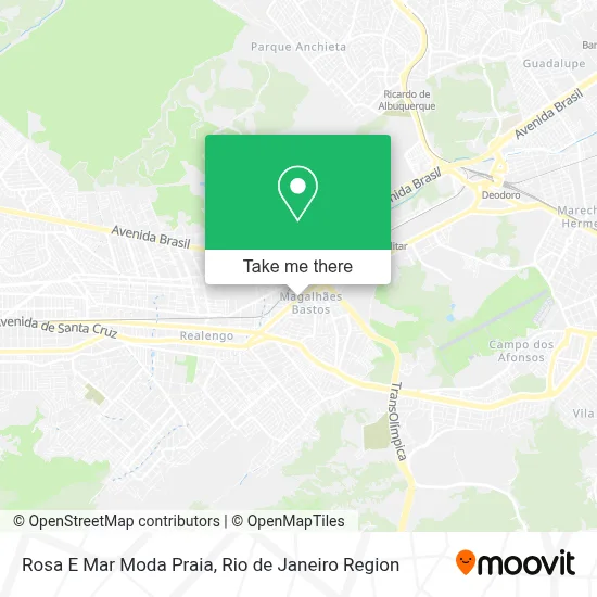 Rosa E Mar Moda Praia map