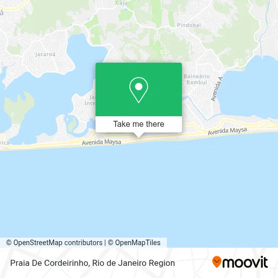 Praia De Cordeirinho map