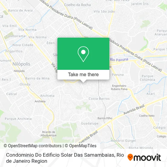 Condominio Do Edificio Solar Das Samambaias map
