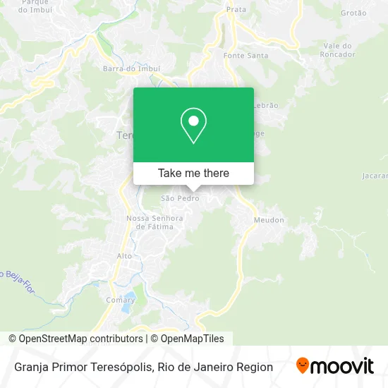 Granja Primor Teresópolis map