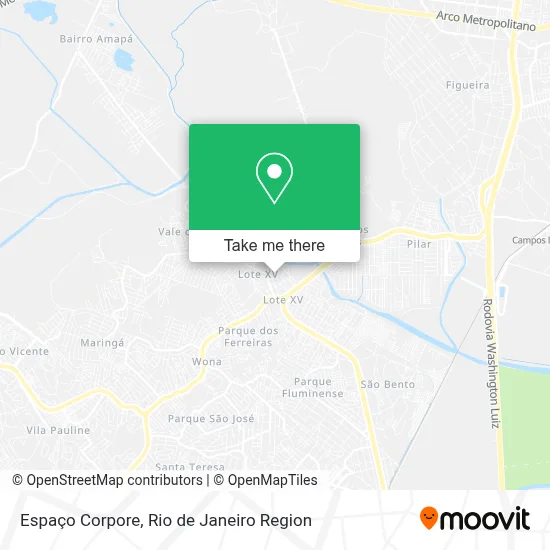 Espaço Corpore map