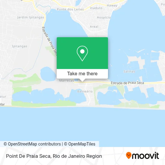 Point De Praia Seca map