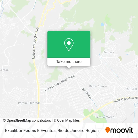 Excalibur Festas E Eventos map