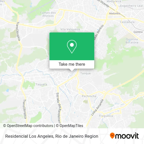 Residencial Los Angeles map