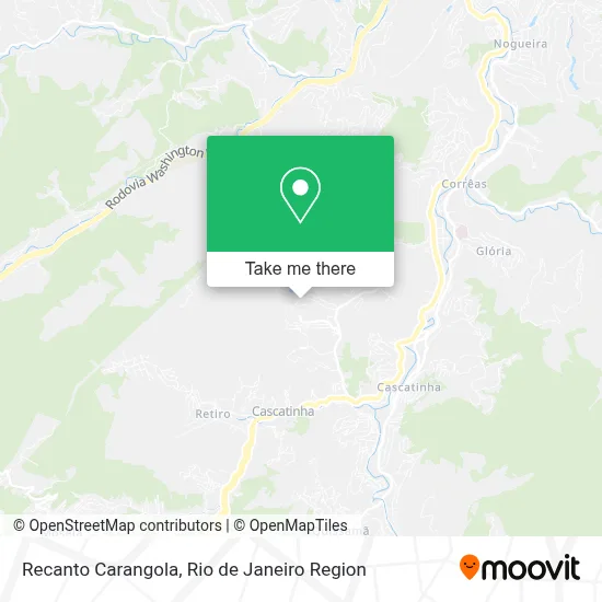 Recanto Carangola map