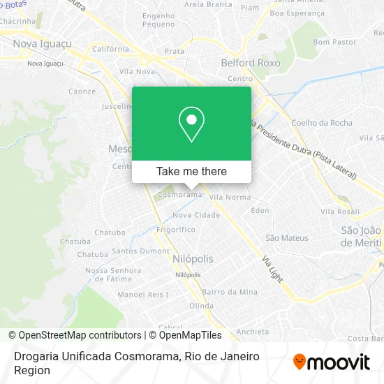 Drogaria Unificada Cosmorama map