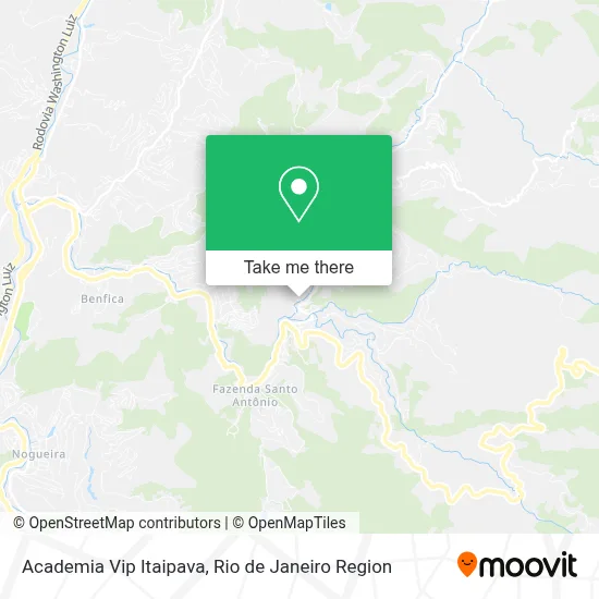 Academia Vip Itaipava map