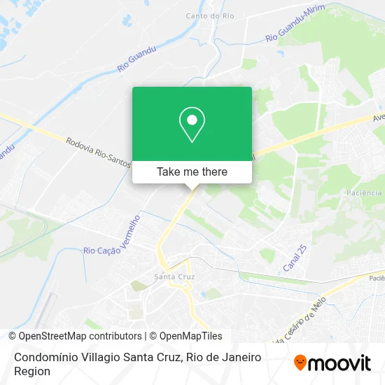 Condomínio Villagio Santa Cruz map