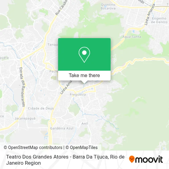 Teatro Dos Grandes Atores - Barra Da Tijuca map