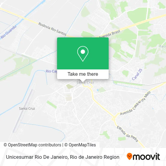 Unicesumar Rio De Janeiro map