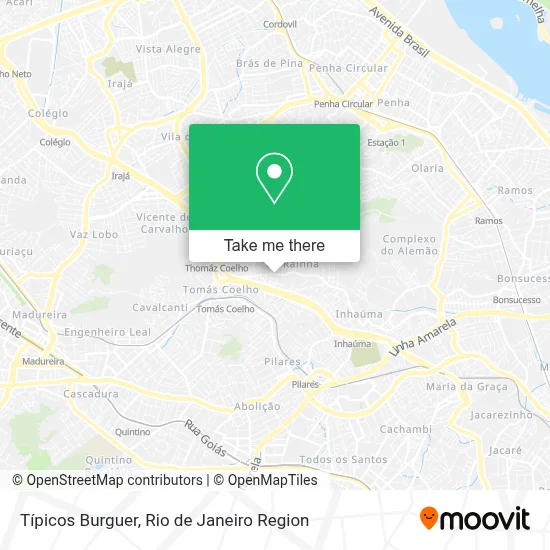 Típicos Burguer map