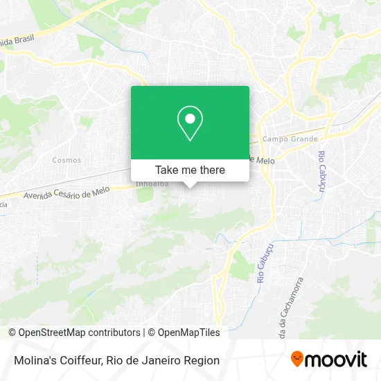 Molina's Coiffeur map