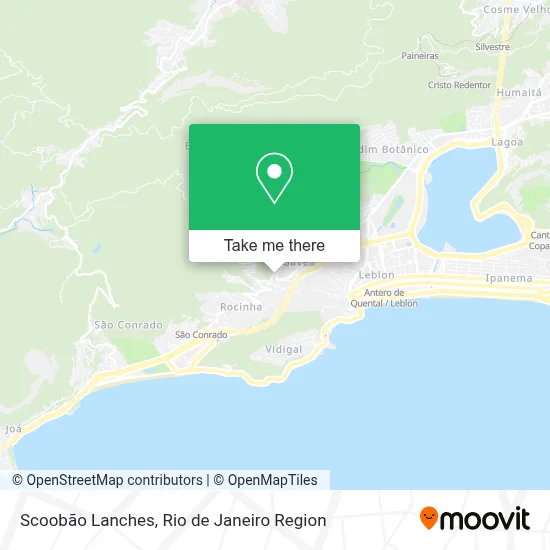 Scoobão Lanches map