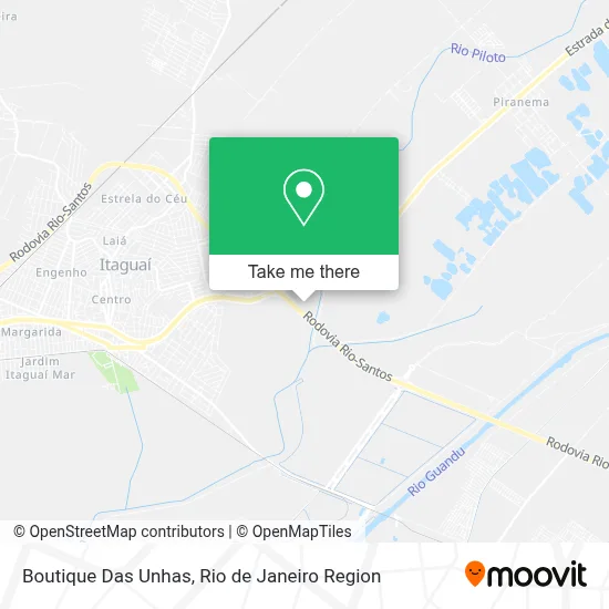 Boutique Das Unhas map