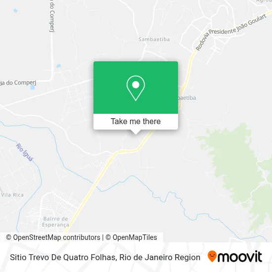 Sitio Trevo De Quatro Folhas map