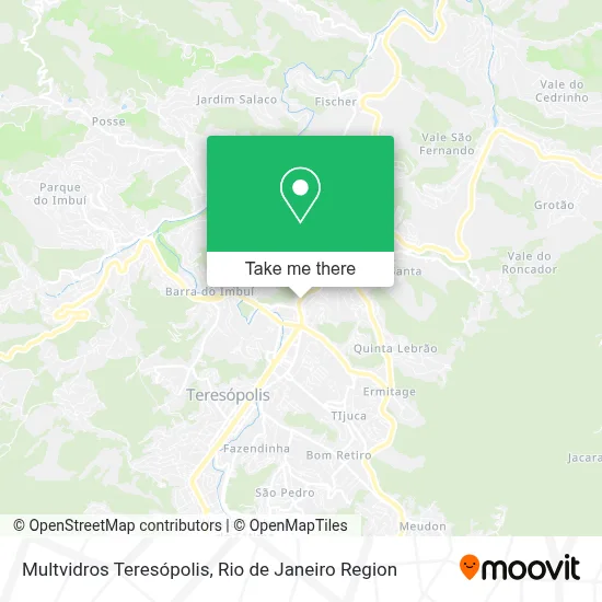 Multvidros Teresópolis map