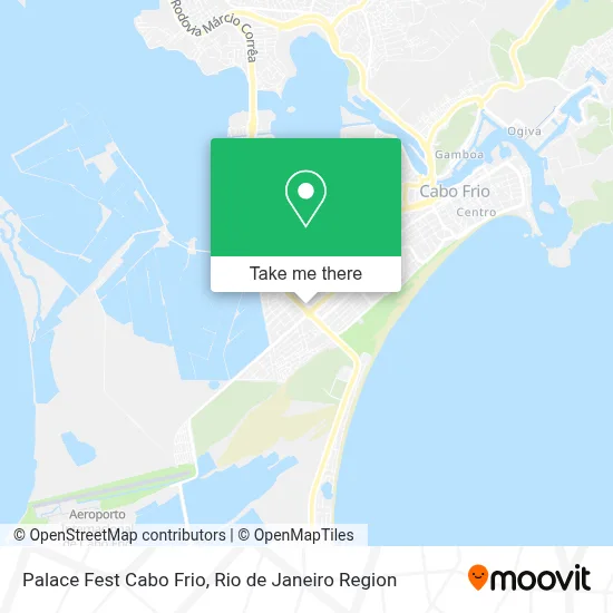 Palace Fest Cabo Frio map