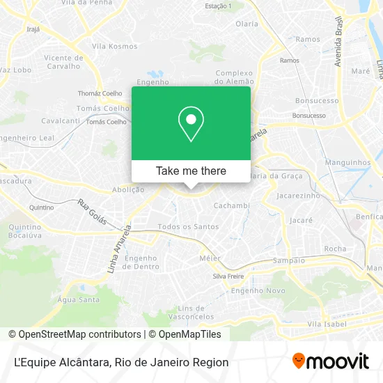 L'Equipe Alcântara map
