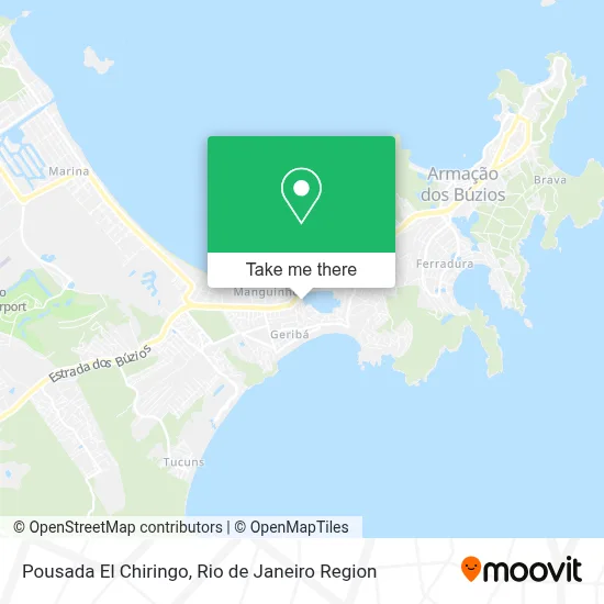 Pousada El Chiringo map