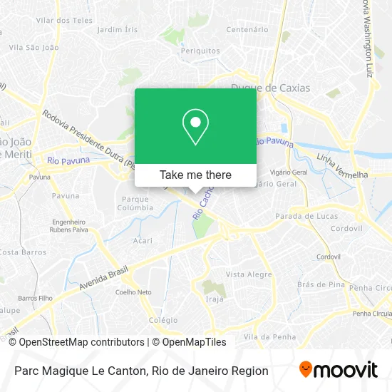 Parc Magique Le Canton map