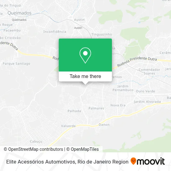 Elite Acessórios Automotivos map