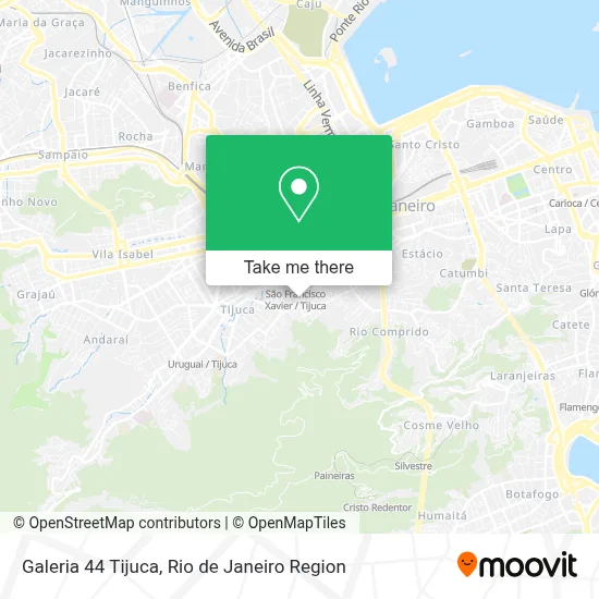 Galeria 44 Tijuca map