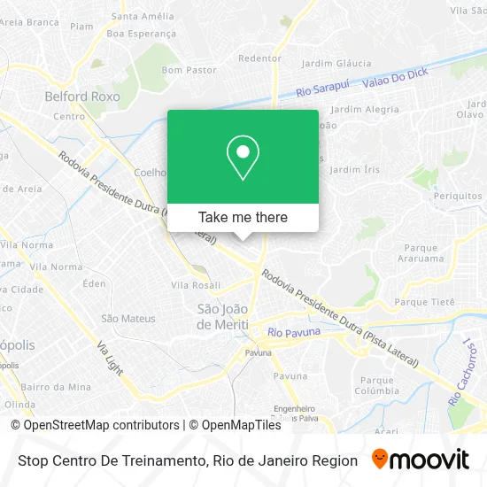 Stop Centro De Treinamento map