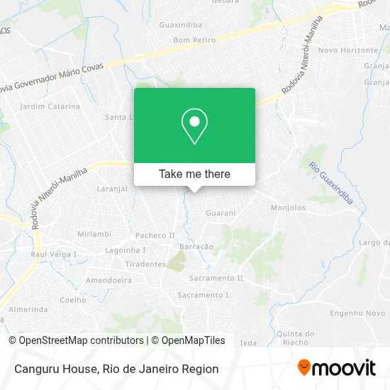 Canguru House map