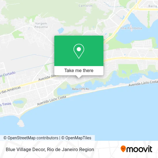 Blue Village Decor map