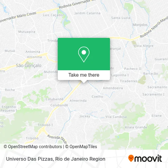 Universo Das Pizzas map